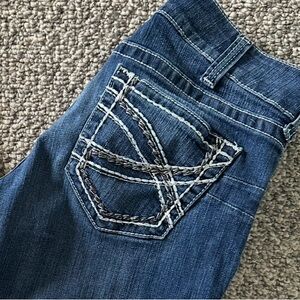 Ariat Women's Dark Blue Embroidered Back Pocket Jeans